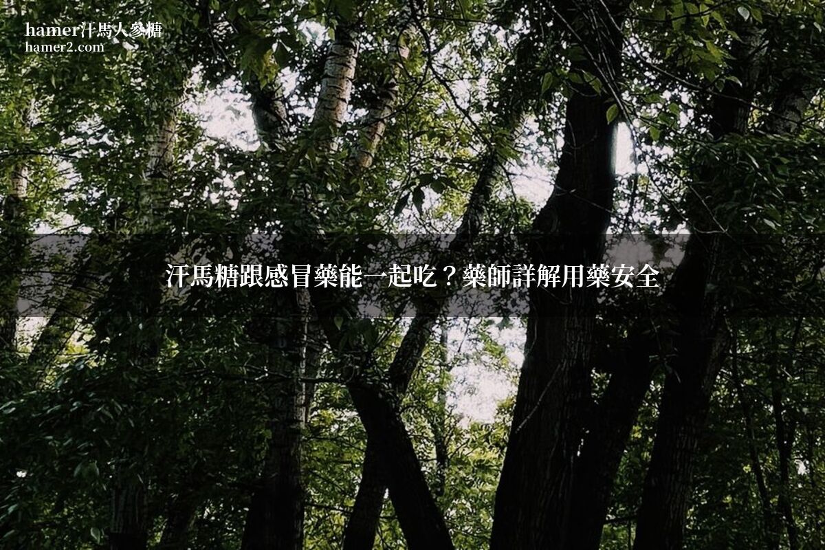 汗馬糖跟感冒藥能一起吃？藥師詳解用藥安全